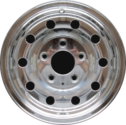 Ford F-150 1994-1996 polished 15x7.5 aluminum wheels or rims. Hollander part number ALY3136, OEM part number F4TZ1007A.