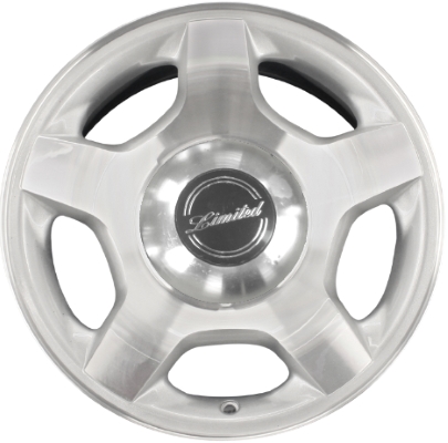 Ford Explorer 1999-2001 silver machined 16x7 aluminum wheels or rims. Hollander part number ALY3319U10, OEM part number XL2Z1007AA.