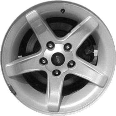 Ford F-150 1999-2001 powder coat silver 18x9.5 aluminum wheels or rims. Hollander part number ALY3401, OEM part number XL3Z1007AA, YL3Z1007AB.