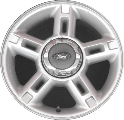 Ford Explorer 2002-2005 powder coat silver 16x7 aluminum wheels or rims. Hollander part number ALY3450, OEM part number 1L2Z1007DA, 1L2Z1007HA.