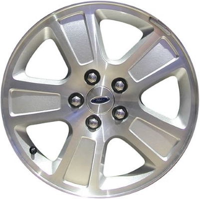 Ford Crown Victoria 2003-2011 silver machined 17x7 aluminum wheels or rims. Hollander part number ALY99170U10/3471B.PS13, OEM part number 3W7Z1007BA.