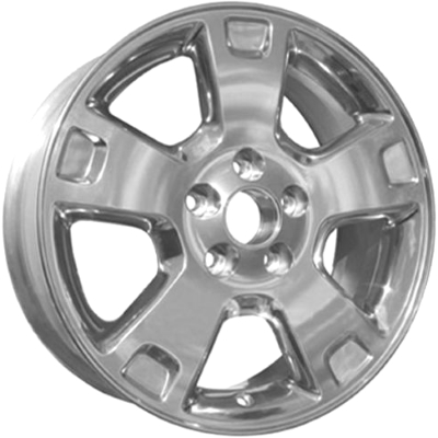 Ford Freestar 2005-2007 polished 17x7 aluminum wheels or rims. Hollander part number ALY3546A80, OEM part number 6F2Z1007M.
