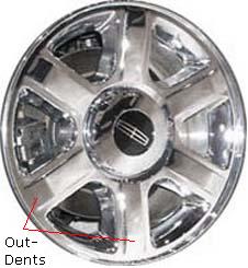 Used Lincoln Aviator Wheel ALY3563B Chrome
