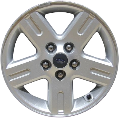 Ford Escape 2005-2012, Mercury Mariner 2006-2011 powder coat silver 16x7 aluminum wheels or rims. Hollander part number 3575, OEM part number 6M6Z1007B, 5M6Z1007AA.