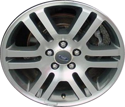 Ford Explorer 2007-2008 charcoal machined 18x7.5 aluminum wheels or rims. Hollander part number ALY3625A30.LC65, OEM part number 7L2Z1007G.