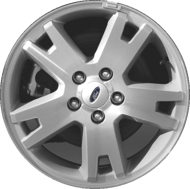 Ford Explorer 2006-2010 silver machined 17x7.5 aluminum wheels or rims. Hollander part number ALY3626, OEM part number 6L2Z1007BD.