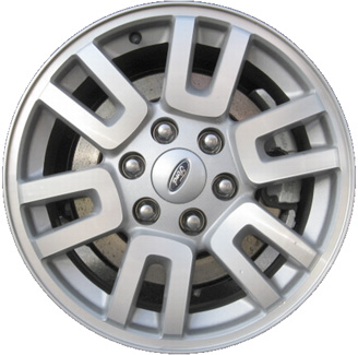 Ford Expedition 2007-2014 silver machined 18x8.5 aluminum wheels or rims. Hollander part number ALY3657, OEM part number 7L1Z1007B.