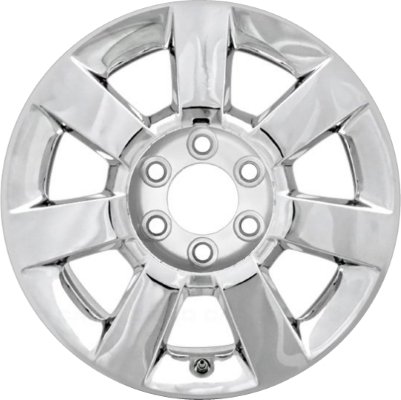 Ford Expedition 2007-2010 chrome clad 18x8.5 aluminum wheels or rims. Hollander part number ALY3658, OEM part number 7L1Z1007C.