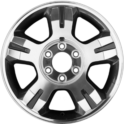 Ford F-150 2007-2008 charcoal machined 18x7.5 aluminum wheels or rims. Hollander part number ALY3663.PC04, OEM part number 7L3Z1007K.