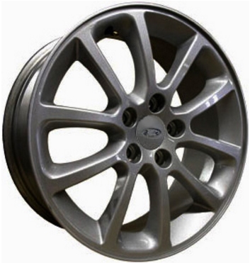 Ford Edge 2008-2010 powder coat charcoal 18x7.5 aluminum wheels or rims. Hollander part number ALY3674U30.LS100V3, OEM part number 8T4Z1007E.
