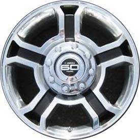 Ford F-250 2008-2011, F-350 SRW 2008-2011 black polished 20x8 aluminum wheels or rims. Hollander part number 3691, OEM part number 8C3Z1007A.