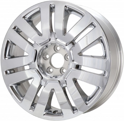 Ford Edge 2007-2010 chrome clad 20x7.5 aluminum wheels or rims. Hollander part number ALY3701, OEM part number 9T4Z1007H.
