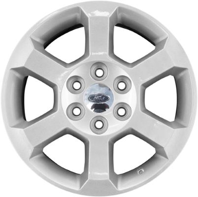 Ford F-150 2007-2008 powder coat silver 18x7.5 aluminum wheels or rims. Hollander part number ALY3753, OEM part number Not Yet Known.