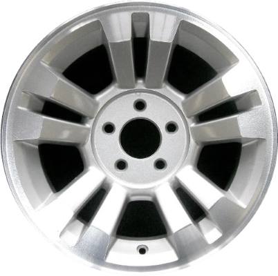 Ford Ranger 2007-2011 silver machined 16x7 aluminum wheels or rims. Hollander part number ALY3755, OEM part number 7L5Z1007N.