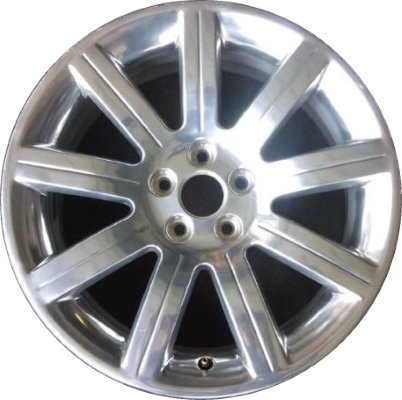 Ford Flex 2009-2012 polished 19x8 aluminum wheels or rims. Hollander part number ALY3768, OEM part number 8A8Z1007D.