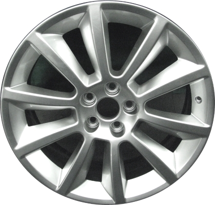 Ford Flex 2009-2012 powder coat silver 20x8 aluminum wheels or rims. Hollander part number ALY3771U20, OEM part number BA8Z1007E.