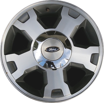 Ford F-150 2009-2012 charcoal machined 18x7.5 aluminum wheels or rims. Hollander part number ALY3779, OEM part number 9L3Z1007C.
