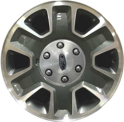 Ford F-150 2009-2014 dark grey machined 17x7.5 aluminum wheels or rims. Hollander part number ALY3780U35, OEM part number 9L3Z1007J.