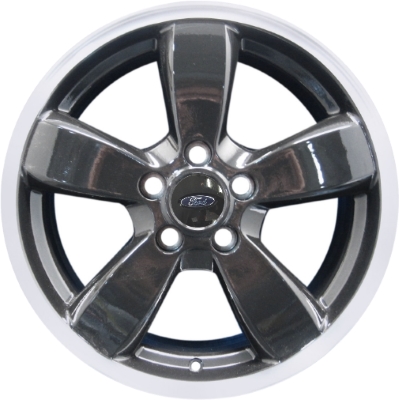 Ford Escape 2009-2012 black machined 17x7 aluminum wheels or rims. Hollander part number ALY3793, OEM part number 9L8Z1007A.