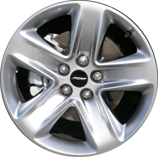 Ford Fusion 2010-2012 powder coat silver 18x7.5 aluminum wheels or rims. Hollander part number ALY3800.LS03, OEM part number AE5Z1007A.