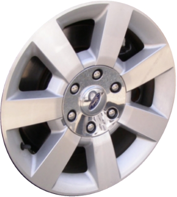 Ford Expedition 2007-2010 silver machined 18x8.5 aluminum wheels or rims. Hollander part number ALY3807, OEM part number AL1Z1007A.
