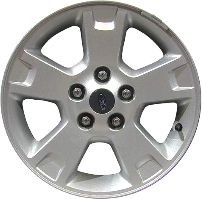 Ford Escape 2005-2007, Mazda Tribute 2005-2006 powder coat silver 16x7 aluminum wheels or rims. Hollander part number 3579U20/3837, OEM part number 6L8Z1007D.