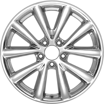 Buick Lucerne 2006-2011, DTS 2006-2011 chrome 18x7.5 aluminum wheels or rims. Hollander part number 4074, OEM part number 17800381.