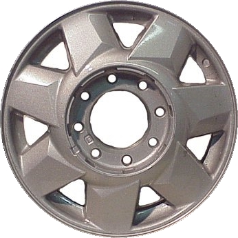 Cadillac Deville Hearse 2000-2005, Deville Limousine 2000-2005 powder coat silver 17x8 aluminum wheels or rims. Hollander part number 4556, OEM part number 9593487.