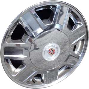 Cadillac DTS Hearse 2006-2011, DTS Limousine 2006-2011 chrome 17x8 aluminum wheels or rims. Hollander part number 4603/4613U85, OEM part number 9597496.