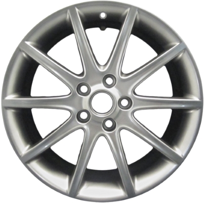 Cadillac XLR 2006-2009 powder coat hyper silver 19x8.5 aluminum wheels or rims. Hollander part number ALY4609, OEM part number 9595793.