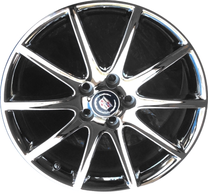Cadillac XLR 2006-2009 chrome 19x8.5 aluminum wheels or rims. Hollander part number ALY4633/4609U85, OEM part number 9597637.
