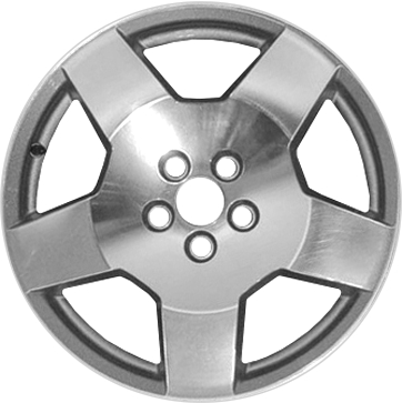 Chevrolet Malibu 2006-2012 polished 18x7 aluminum wheels or rims. Hollander part number ALY5087U, OEM part number 9595927.