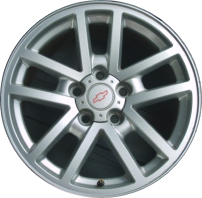 Chevrolet Camaro 2000-2002 powder coat silver 17x9 aluminum wheels or rims. Hollander part number ALY5091U10, OEM part number 9593464.