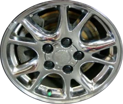 Chevrolet Camaro 2000-2002 chrome 16x8 aluminum wheels or rims. Hollander part number ALY5151/5089U85, OEM part number 88892484.