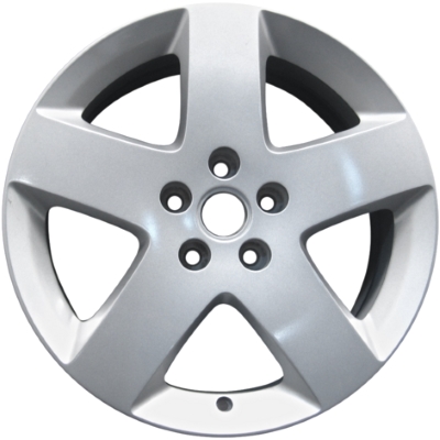 Chevrolet HHR 2006-2010 powder coat silver 17x6.5 aluminum wheels or rims. Hollander part number ALY5248U20, OEM part number 9596317.