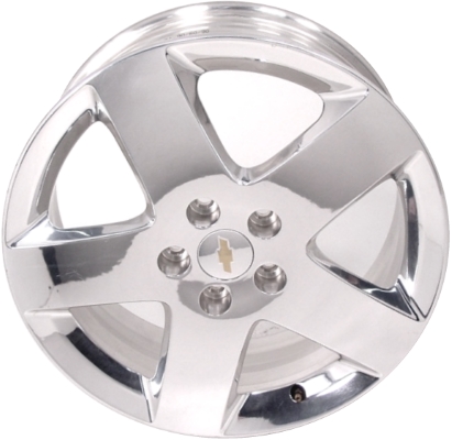 Chevrolet HHR 2006-2010 polished 17x6.5 aluminum wheels or rims. Hollander part number ALY5249U80/5248, OEM part number 9595417.