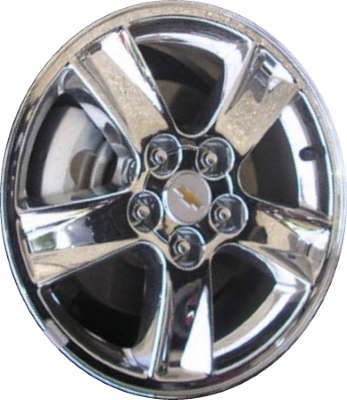 Chevrolet HHR 2006-2009, Malibu 2005-2006 chrome 16x6.5 aluminum wheels or rims. Hollander part number 5290/5174U85, OEM part number 9596701.