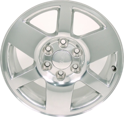 GMC Sierra 1500 2007-2013, Yukon 1500 2007-2014 polished 18x8 aluminum wheels or rims. Hollander part number 5302, OEM part number 9595664.