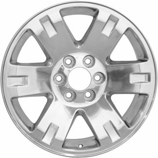 GMC Sierra 1500 2007-2013, Yukon 1500 2007-2014 polished 20x8.5 aluminum wheels or rims. Hollander part number 5307U80/5306, OEM part number 9596006.
