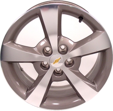 Chevrolet Malibu 2006-2012 charcoal machined 17x7 aluminum wheels or rims. Hollander part number ALY5334U35.PC15, OEM part number 9596799.