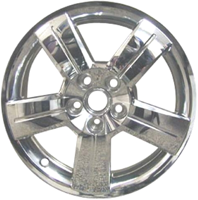 Chevrolet HHR 2009-2011 chrome clad 17x6.5 aluminum wheels or rims. Hollander part number ALY5428, OEM part number 9596844.