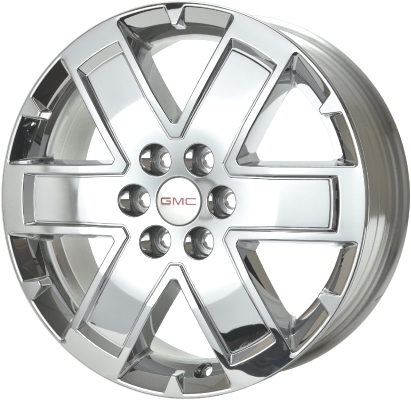 GMC Acadia 2010-2016, Acadia Limited 2017 chrome clad 20x7.5 aluminum wheels or rims. Hollander part number 5431/5513, OEM part number 9596962, 22830685.
