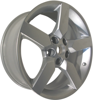 Chevrolet Camaro 2010-2015 powder coat silver 19x8 aluminum wheels or rims. Hollander part number ALY5441U20/5442, OEM part number 92197468.