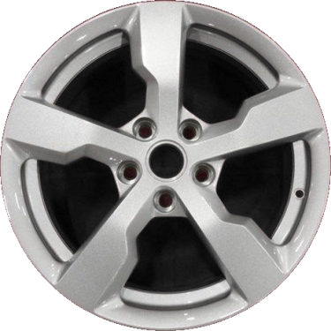 Chevrolet Volt 2011-2015 powder coat silver 17x7 aluminum wheels or rims. Hollander part number ALY5481U20/5563, OEM part number 22826570, 9599007.