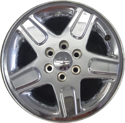 GMC Sierra 1500 2011-2013, Yukon 1500 2011-2014 chrome clad 18x8 aluminum wheels or rims. Hollander part number 5498, OEM part number 9598772.