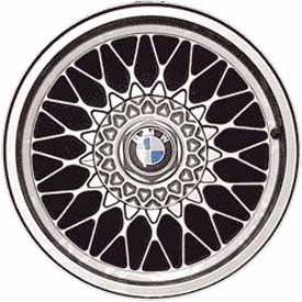 BMW 525i 1989-1995, 530i 1994-1995, 535i 1989-1993, 540i 1994-1995, 740i 1993-1994, 750i 1989-1994 powder coat silver 15x7 aluminum wheels or rims. Hollander part number, OEM part number 36111179774.