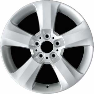 BMW X3 2004-2010 powder coat silver 18x8 aluminum wheels or rims. Hollander part number ALY59452, OEM part number 36113401201.