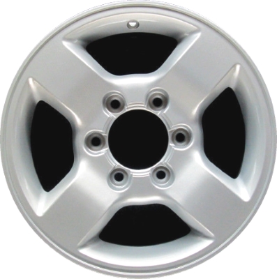 Nissan Xterra 2002-2004 powder coat silver or charcoal 16x7 aluminum wheels or rims. Hollander part number ALY62402U, OEM part number 40300ZD216, 403008Z800.