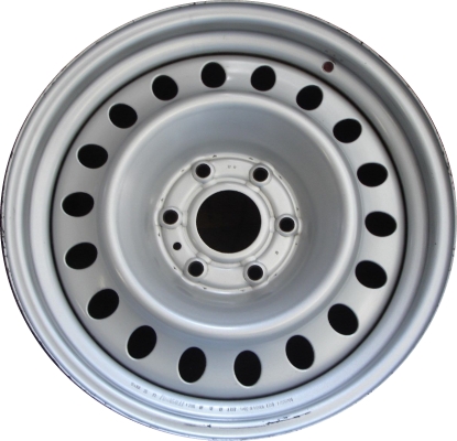 Nissan Titan 2007-2015 powder coat silver 18x8 steel wheels or rims. Hollander part number STL62491, OEM part number 40300ZJ00A.