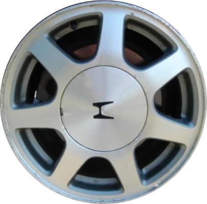 Honda Accord 1994-1995 silver machined 15x5.5 aluminum wheels or rims. Hollander part number ALY63742, OEM part number 42700SV1A01.